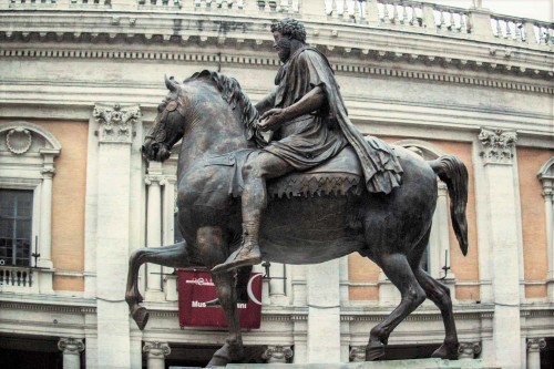 Equestrian Statue of Emperor Marcus Aurelius, copy, Capitoline Square