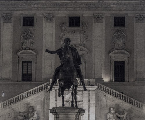 Equestrian Statue of Emperor Marcus Aurelius, copy, Capitoline Square