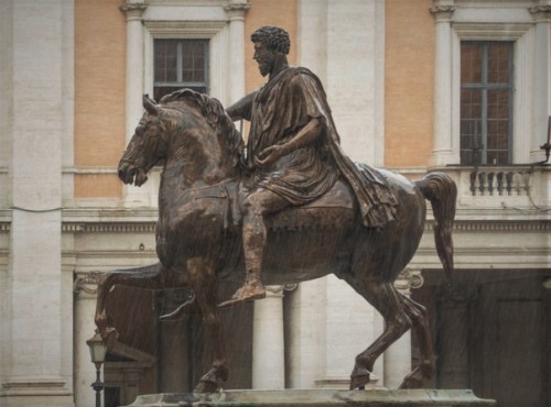 Equestrian Statue of Emperor Marcus Aurelius, copy, Capitoline Square