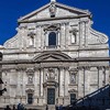 Façade of the Church of Il Gesù according to the design of Giacomo della Porta