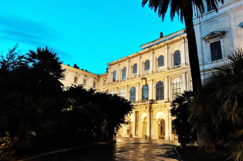 Façade of Palazzo Barberini, Barberini family residence