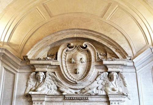 Palazzo Barberini, decorations in the vestibule of the first floor