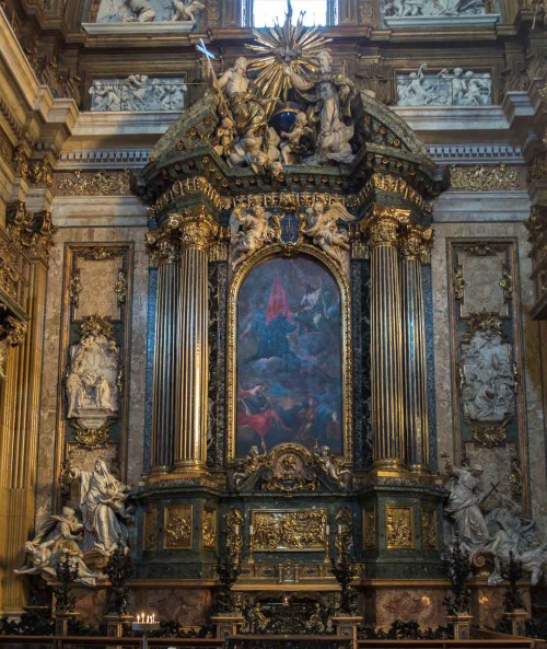 Il Gesù, ołtarz Ignacego Loyoli (Cappella Sant'Ignazio), transept kościoła