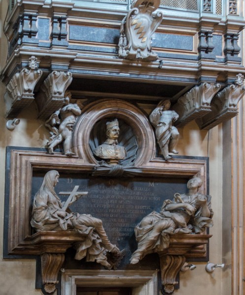 Church of Santa Maria dei Miracoli, tombstone commemorating Cardinal Girolamo Gastaldi