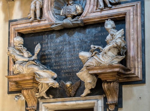 Church of Santa Maria dei Miracoli, tombstone commemorating Marquis Benedetto Gastaldi