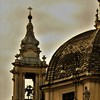 Church of Santa Maria dei Miracoli, bell tower seen from via del Corso