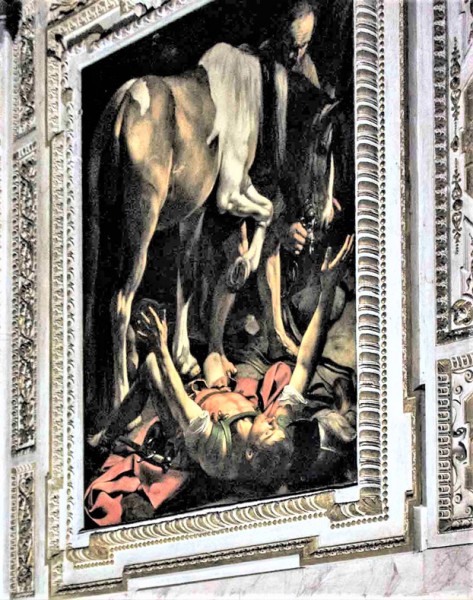 Basilica of Santa Maria del Popolo, Cerasi Chapel, The Conversion of St. Paul, Caravaggio