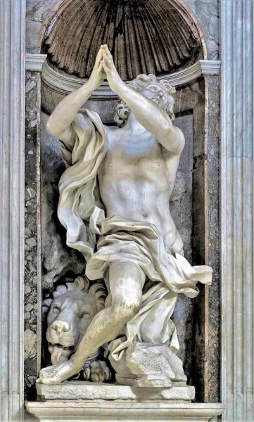 Basilica of Santa Maria del Popolo, Chigi Chapel, statue of Daniel, Gian Lorenzo Bernini