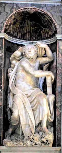 Basilica of Santa Maria del Popolo, Chigi Chapel, Statue of Elijah, Lorenzetto