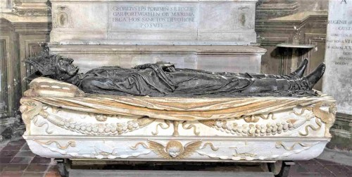 Church of Santa Maria del Popolo, Costa Chapel, sarcophagus of Cardinal Pietro Foscari, Lorenzo di Pietro