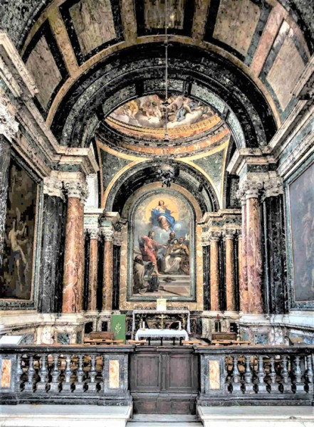 Basilica of Santa Maria del Popolo, Cybo Chapel, Carlo Fontana