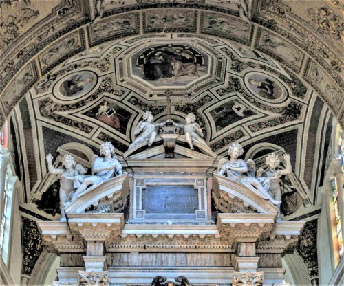 Basilica of Santa Maria del Popolo, top of the main altar, XVII century