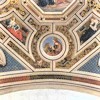 Basilica of Santa Maria del Popolo, church apse, frescoes by Pinturicchio - The Coronation of the Virgin  – sibyls, evangelists and the doctors of the Church