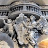 Basilica of Santa Maria del Popolo, coat of arms of Pope Alexander VII, decorations from the period of modernizations by Gian Lorenzo Bernin