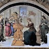 Basilica of Santa Maria del Popolo, Basso della Rovere Chapel, one of the lunettes, workshop of Pinturicchio