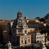 Church of Santa Maria di Loreto, (on the left) and the Church of Santissimo Nome di Maria (on the right) view from the terrace of the Altar of the Fatherland