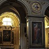 Church of Santa Maria in Aquiro, pillars of the main nave with images of the Doctors of the Church (St. Gregory)