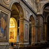 Church of Santa Maria in Aquiro, interior, images of the Doctors of the Church in the pillars