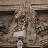 Church of Santa Maria in Monserrato, enterance abutment with a representation of the Madonna from the Montserrat mountain