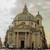 Church of Santa Maria in Montesanto between via del Corso and via del Babuino