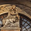 Church of Santa Maria Portae Paradisi, sculpture in the lintel, Andrea Sansovino