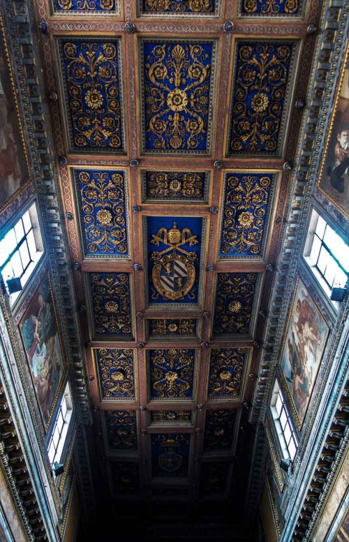 Basilica of San Nicola in Carcere, wooden ceiling from the XIX century