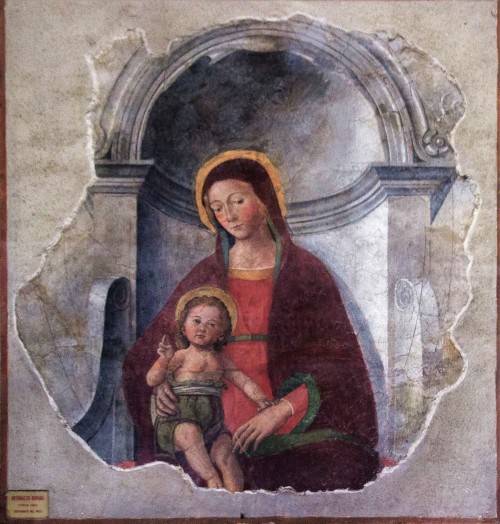 San Nicola in Carcere, Madonna z Dzieciątkiem, fresk, Antoniazzo Romano