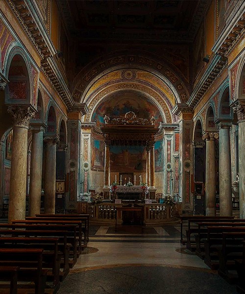 Basilica of San Nicola in Carcere, main nave