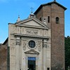 Basilica of San Nicola in Carcere, church façade completed in 1599, Giacomo della Porta