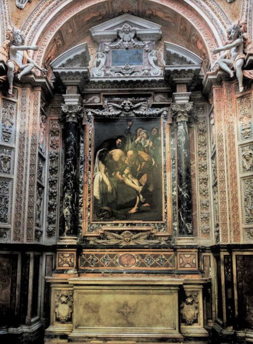 San Pietro in Montorio, kaplica Piety, Złożenie do grobu, Dirck van Baburen