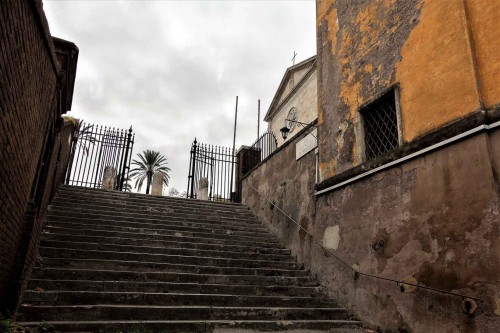 Steps leading into the Church of San Pietro in Montorio