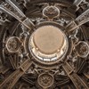 Baroque top of the Pieta Chapel, Church of San Pietro in Montorio