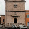 Façade of the Church of San Pietro in Montorio, next to it buildings of the monastery, enterance onto the viridary Into the Tempietto