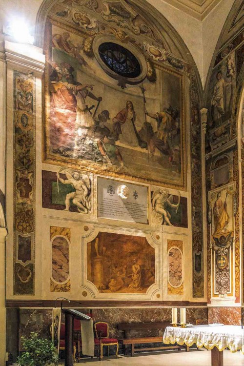 Church of Santa Prisca, paintings of the transept – scenes from the life of St. Prisca