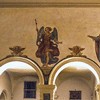 Church of Santa Prisca, paintings above the arcades