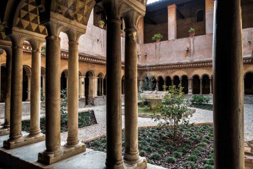 Basilica of Santi Quattro Coronati, cloisters from the XIII century