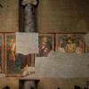 Basilica of Santi Quattro Coronati, frescoes – St. Bernard, bishop, St. Bartholomew, Christ among Angels, next to him S.S. Peter and Paul