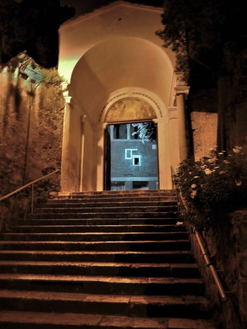 Basilica of San Saba, enterance to the church courtyard from via di san Saba