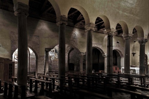 Basilica of San Saba, view of the fourth nave, added in the XIII century