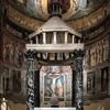 Basilica of San Saba, ciborium and apse with frescoes