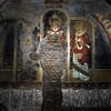 Basilica of San Saba, fresco depicting St. Gregory the Great (in the middle) with saints