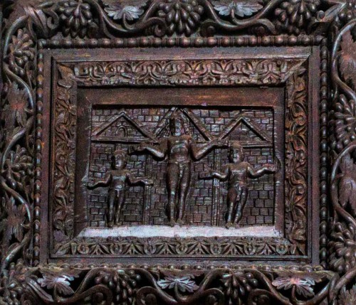 Basilica of Santa Sabina, Cypress door – one of the panels – The Crucifixion