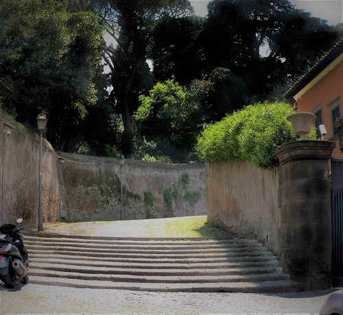 Entry onto Aventine Hill from Forum Boarium Clivo di Rocca Savella