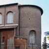 Basilica of Santa Sabina, church apse seen from the orange garden