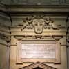 Church of Santi Luca e Martina, plaque commemorating Pope Urban VIII and the reconstruction of the church by  Francesco Barberini