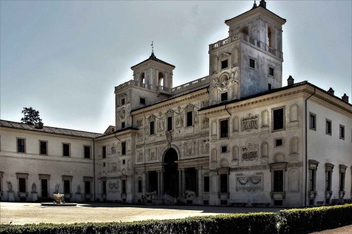 Fasada ogrodowa casino zbudowanego przez Ferdinanda de Medici, Willa Medici, Pincio