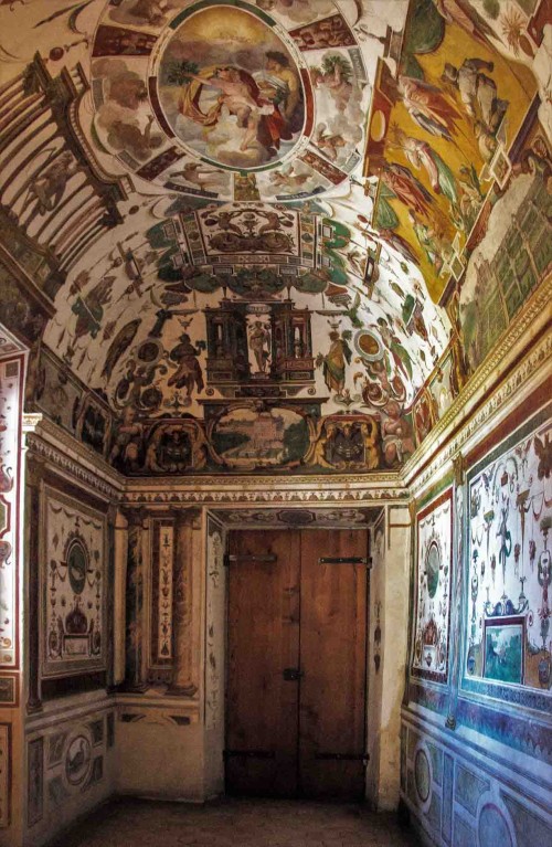 The cardinal’s studiolo in the garden pavilion, Villa Medici