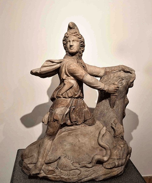 Mithra with a bull, Museo Nazionale Romano, Palazzo Massimo alle Terme