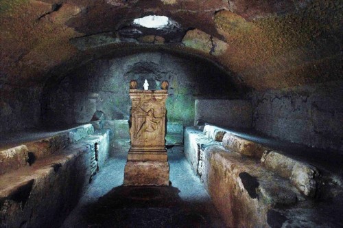 Mithraeum in the underground of the Church of San Clemente, pic. Wikipedia, autor Ice Boy Tell