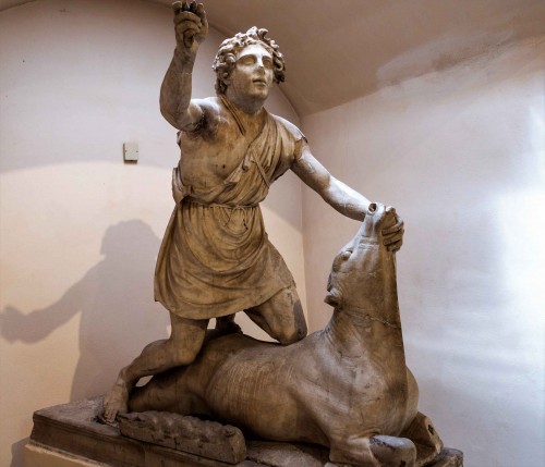 Statue of Mithra, Museo Ostia Antica